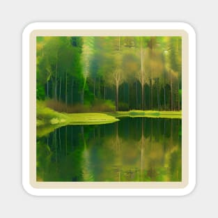 Reflective forest Magnet