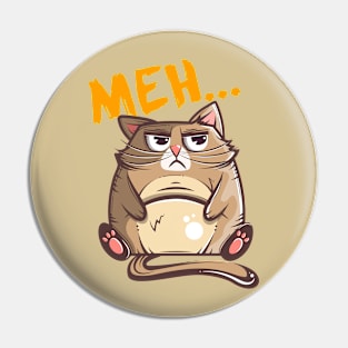 kawaii meh cat Pin