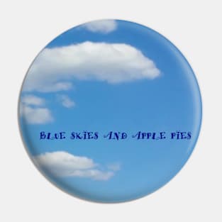 Blue Skies and Apple Pies Pin