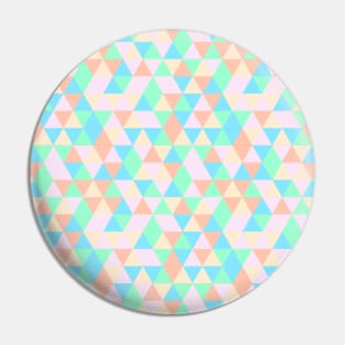 Geometric Triangles With Colorful Seamless Pattern Pin