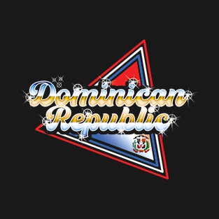 Dominican Republic 80's Style design T-Shirt