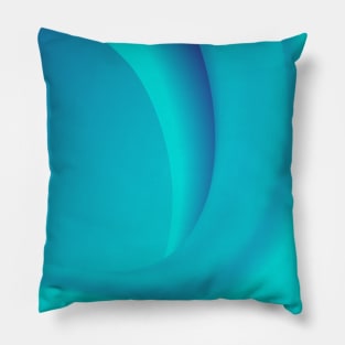 Modern blue gradient pattern Pillow