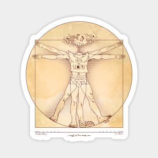 Evita Gli Schemi (Avoid Schemes) - Vitruvian Man #2 Magnet