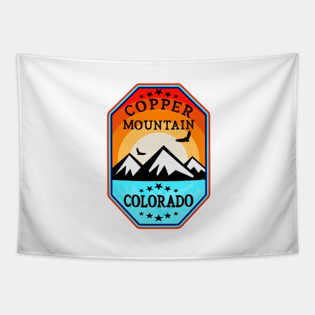 Copper Mountain Colorado Skiing Mountain Sunrise Tapestry by DD2019