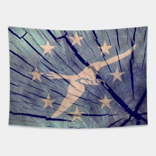 Corpus Christi Wood Flag Tapestry