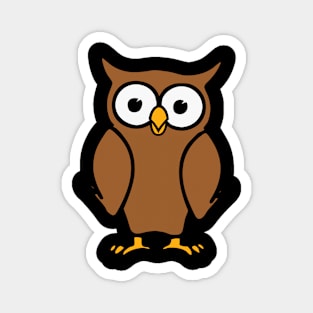 Cute brown owl Magnet