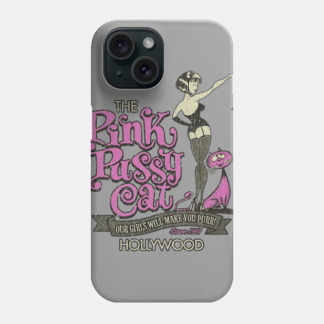 Pink Pussycat Hollywood Phone Case by JCD666