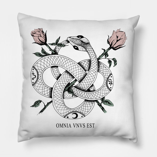 Ouroboros Pillow by alesaenz