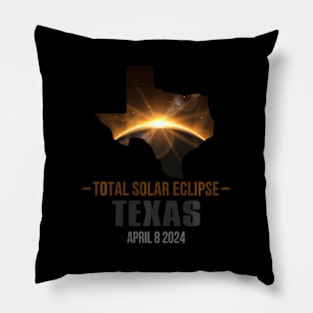 Texas Total Solar Eclipse 2024 Pillow