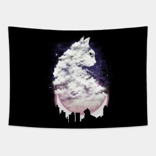 Fluffy White Clouds Tapestry