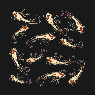 Koi Fish Pattern T-Shirt