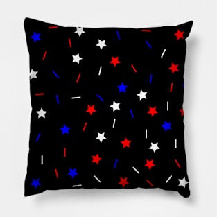 Red, White, Blue Sprinkles Pillow