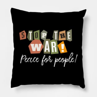 Stop the war! Pillow