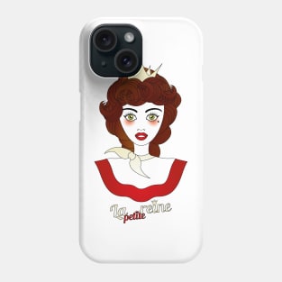 Little queen with French designation "la petite reine" - beautiful girl illustration Phone Case