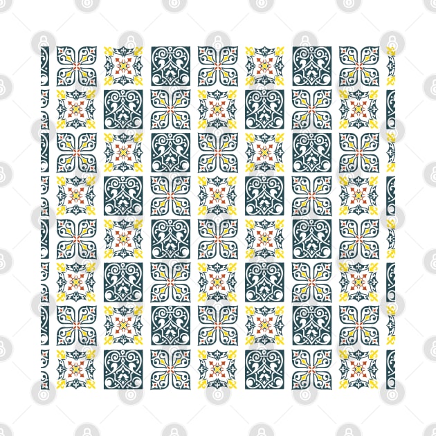 Portuguese blue tile pattern by SamridhiVerma18