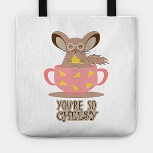 You're so Cheesy-Cute Chinchilla Tote