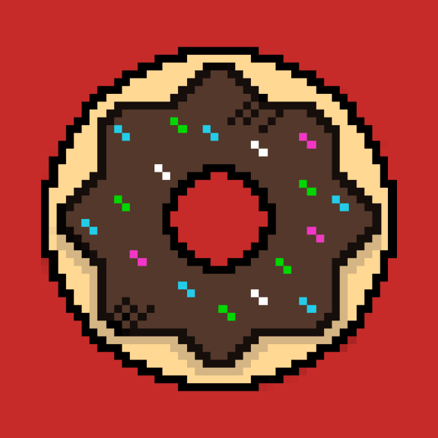 Cute Donut - Pixel Icon by Lionti_design