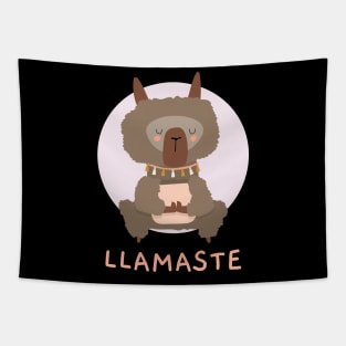 Llamaste Yoga Llama Tapestry