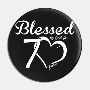 Blessed by god for 70 years Pin