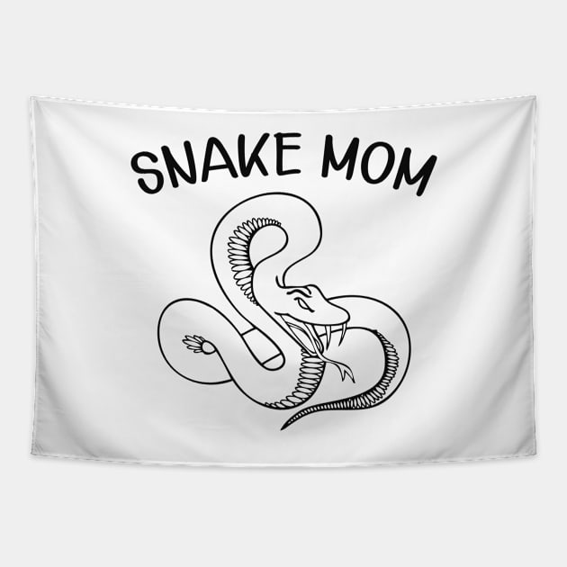 Snake Mom Tapestry by KC Happy Shop