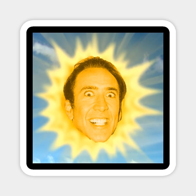 Nicolas Cage Sun Magnet by AlternativePunk