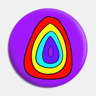 Rainbow Easter Egg Pin