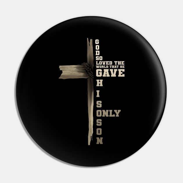 Bible Psalm Christian Verse Christ Cross Catholic Pin by amango