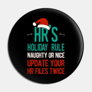 Human Resources Christmas Pin