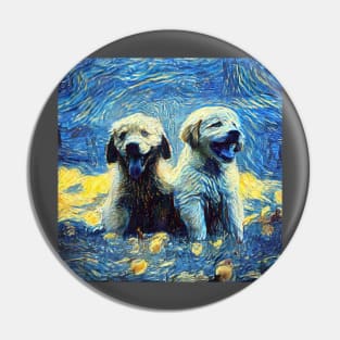 Cute puppy painting (pet, dog, pretty and hiking) Pin