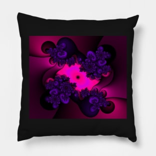 Pink and Purple fractal Pillow