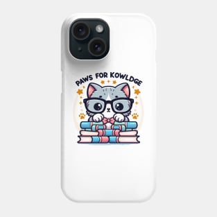 "Tuesday's Tail of Wisdom: Paws for Knowledge!" Phone Case