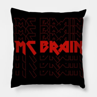 IRON TEXT || MCBRAIN DRUMMER Pillow