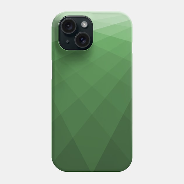 Geometric Green Pattern Phone Case by Janremi