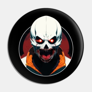 White Bald Clown Pin