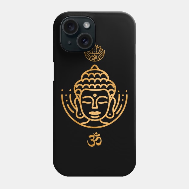 Buddha Meditation Zen Buddhism Om Harmony Phone Case by Foxxy Merch
