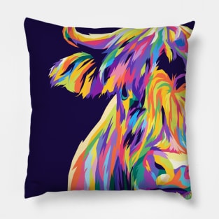 Bull Wpap Pop Art Pillow