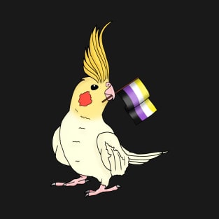 Non-Binary Pride Cockatiel T-Shirt