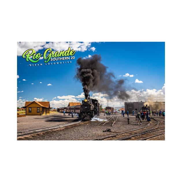 Rio Grande Southern 20 Steam Locomotive at Antonito Colorado by Gestalt Imagery