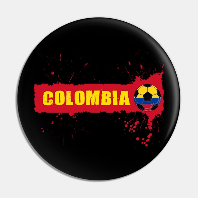 Colombia Soccer Colombia Futbol Football Colombian soccer Flag Jersey Pin by JayD World