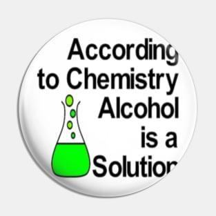 According to Chemistry Alcohol is a Solution Pin