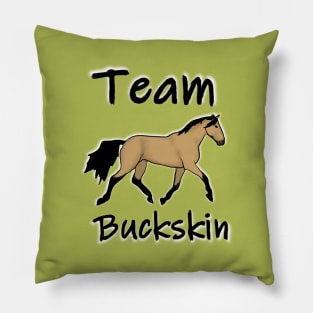 Team Buckskin horse Pillow