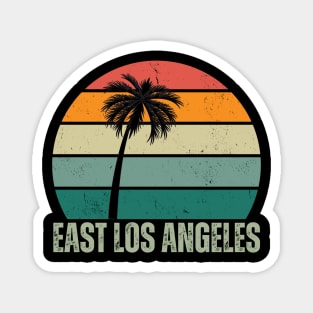 East Los Angeles CA Vintage 70s Retro Throwback Design Magnet