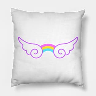 Angel Wings and Rainbow Pillow