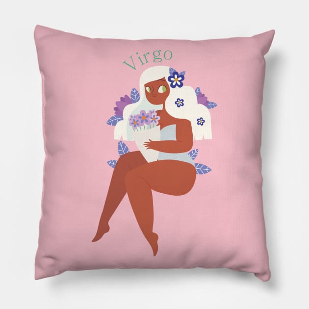 Virgo Pillow by gnomeapple