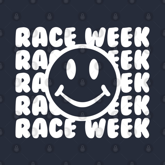 Race Week Smiley Face Design by DavidSpeedDesign