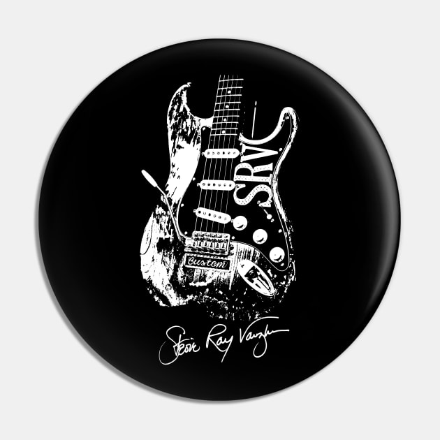 Stevie Ray Vaughan Number One Guitar Pin by Winmanlider