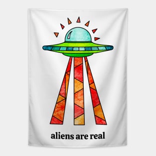 Aliens Are Real Tapestry