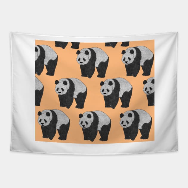 Amazing Giant panda Tapestry by ButtonandSquirt