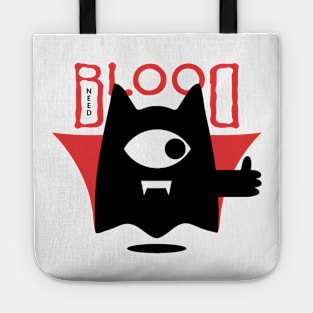 Cute Littel Vampire Need Blood Tote