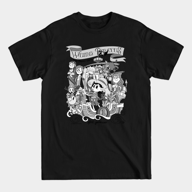 One Piece Weird Pirates and Busty girls - Luffy - T-Shirt